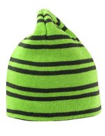 Result Winter Essentials Wendbarer Beanie mit Kontraststreifen – Lime/Grey/Grey