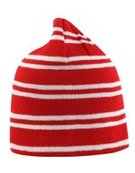 Result Winter Essentials Wendbarer Beanie mit Kontraststreifen, Lime/Grey One Size, RC354 – Red/White/Red