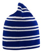 Result Winter Essentials Wendbarer Beanie mit Kontraststreifen, Lime/Grey One Size, RC354 – Royal/White/Royal