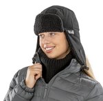 Result Winter Essentials Thinsulate Sherpa Mütze mit Antipilling, Black S, RC358 – Bild 1