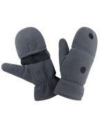 Result Winter Essentials Palmgrip Fleecehandschuhe mit Klettverschluss – Grey