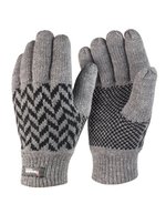 Result Winter Essentials Musterhandschuhe mit Thinsulate™ Futter – Grey/Black