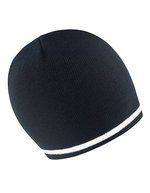 Result Winter Essentials National Beanie mit Kontraststreifen – Black/White