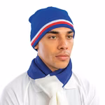 Result Winter Essentials National Beanie with Contrast Stripes, Black/White One Size, RC368 – image 5