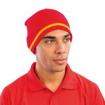 Result Winter Essentials National Beanie mit Kontraststreifen, Black/White One Size, RC368 – Bild 7