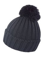 Result Winter Essentials HDi Quest Grobstrickmütze mit Bommel – Black