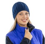 Result Winter Essentials Grob gestrickter Mariner Hut mit Fleece, Burnt Orange One Size, RC370 – Bild 1