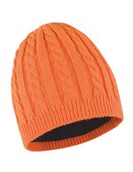 Result Winter Essentials Grob gestrickter Mariner Hut mit Fleece – Burnt Orange