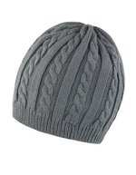 Result Winter Essentials Grob gestrickter Mariner Hut mit Fleece – Grey