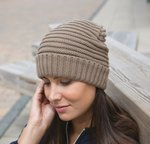 Result Winter Essentials Zopfmuster Mütze mit Fleecefutter, Fennel/Black One Size, RC376 – Bild 5