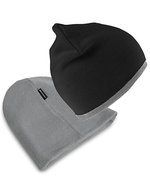 Result Winter Essentials Wendbarer Fashion-Fit-Hut aus Polyacryl – Black/Grey