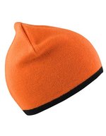 Result Winter Essentials Wendbarer Fashion-Fit-Hut aus Polyacryl, Black/Red One Size, RC46 – Orange vif/Noir