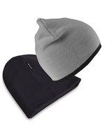 Result Winter Essentials Wendbarer Fashion-Fit-Hut aus Polyacryl, Black/Red One Size, RC46 – Gris/Noir
