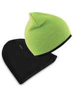 Result Winter Essentials Wendbarer Fashion-Fit-Hut aus Polyacryl, Black/Red One Size, RC46 – Citron vert/Noir
