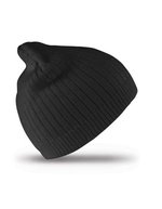 Result Winter Essentials Baumwoll Beanie mit Doppelstärke, Black One Size, RC74 – Bild 2