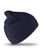 Result Winter Essentials Baumwoll Beanie mit Doppelstärke, Black One Size, RC74 – Blu navy