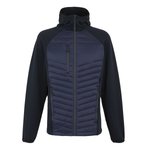 Hybridjacke mit Stretchmaterial und Taschen – Black/Lime