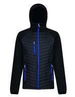 Hybridjacke mit Stretchmaterial und Taschen – Black/New Royal