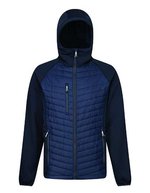 Regatta Professional Hybridjacke mit Stretchmaterial und Taschen, Black/Classic Red S, RG0549 – Marine/Phoque Gris