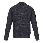 Regatta Professional Solomon Zip-Neck Strickpullover Grau/Navy, Dark Grey Marl S, RG0673 – Bild 3