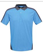 Coolweave Polo mit 3-Knopfleiste – New Royal/Navy