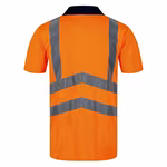 Regatta High Visibility Hi-Vis Polo with Zip and Ribbed Collar, Yellow/Navy M, RG1890 – image 4