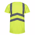 Regatta High Visibility Hi-Vis Short Sleeve T-Shirt with Reflective Stripes, Yellow/Navy L, RG194 – image 4