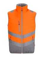 Hi-Vis 2-Tone Thermal Baffle Bodywarmer – Orange