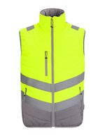 Hi-Vis 2-Tone Thermal Baffle Bodywarmer – Yellow