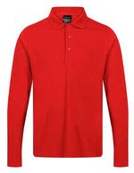 Regatta Professional Langarm-Poloshirt aus Piqué-Stoff, Black XS, RG222 – Classique Rouge