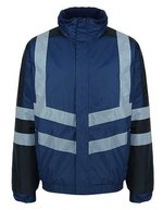 Regatta Professional Wasserdichte Fleece-Jacke mit Überzügen, Black S, RG234 – Blu navy