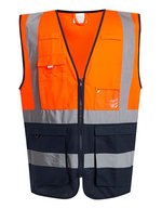 Regatta Professional Hi-Vis Warnweste mit Reißverschluss – Orange/Navy