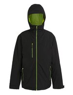 Regatta Professional Wasserdichte Isolierjacke mit 4-Wege-Stretch, Black/Classic Red S, RG253 – Black/Lime
