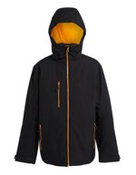 Regatta Professional Wasserdichte Isolierjacke mit 4-Wege-Stretch, Black/Classic Red S, RG253 – Black/Orange Pop