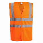 Regatta Professional Hi-Vis Supervisor Weste aus Recyclingmaterial, Orange S, RG254 – Bild 3