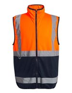 Regatta Professional Pro Hi-Vis Weste mit Reißverschluss, Orange S, RG257 – Arancione/Blu navy