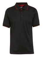 Regatta Professional Antibakterielles Kurzarm-Poloshirt aus Piqué – Black/Classic Red