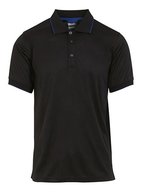 Regatta Professional Antibakterielles Kurzarm-Poloshirt aus Piqué – Black/New Royal