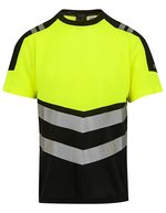 Hi-Vis X-Pro T-Shirt (Class 1) – Black/Yellow