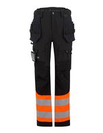 Hi-Vis X-Pro Stretch Holster Trouser (Class 1) – Black/Orange
