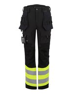 Hi-Vis X-Pro Stretch Holster Trouser (Class 1) – Black/Yellow
