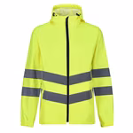 Regatta High Visibility Giacca Hi-Vis Packaway con Cappuccio, Yellow S, RG497 – immagine 3
