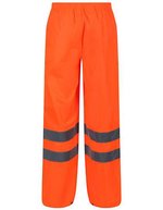 Regatta High Visibility Reflektierende Packaway-Hosen aus Polyester – Orange
