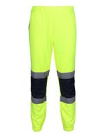Regatta High Visibility Pro Hi-Vis Joggers mit Cordura-Knien – Yellow/Navy