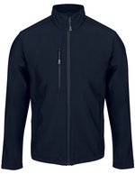 Recycelte Softshelljacke mit winddichten Eigenschaften – Navy
