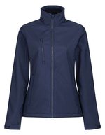 Regatta Professional Softshelljacke 3-Layer bedruckbar für Damen, Black/Black 44 (18), RG613 – Blu navy/Blu navy