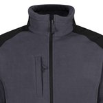 Regatta Professional Wasserabweisendes Mikrofleece mit Ripstop-Einsätzen, Black/Black S, RG615 – Bild 5