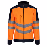 Regatta High Visibility Hi-Vis Softshell Jacket with Pockets, Orange/Navy M, RG625 – image 3
