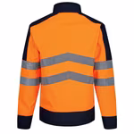Regatta High Visibility Hi-Vis Softshell Jacket with Pockets, Orange/Navy M, RG625 – image 4