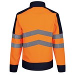 Regatta High Visibility Hi-Vis Softshell Jacke mit Taschen, Orange/Navy S, RG625 – Bild 4